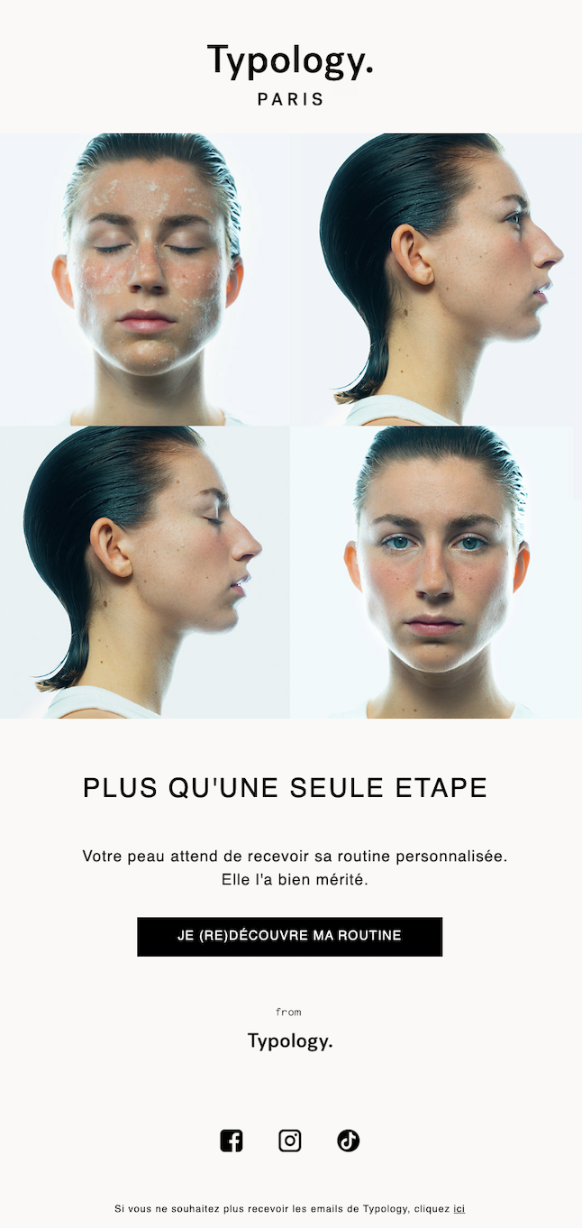 Typology email J+5 : Plus qu'une seule étape