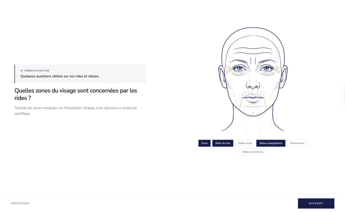 Exemple de diagnostic beauté Ask-it