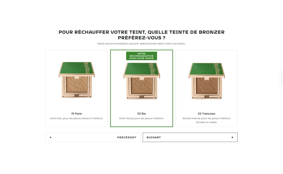 Exemple de diagnostic beauté Ask-it