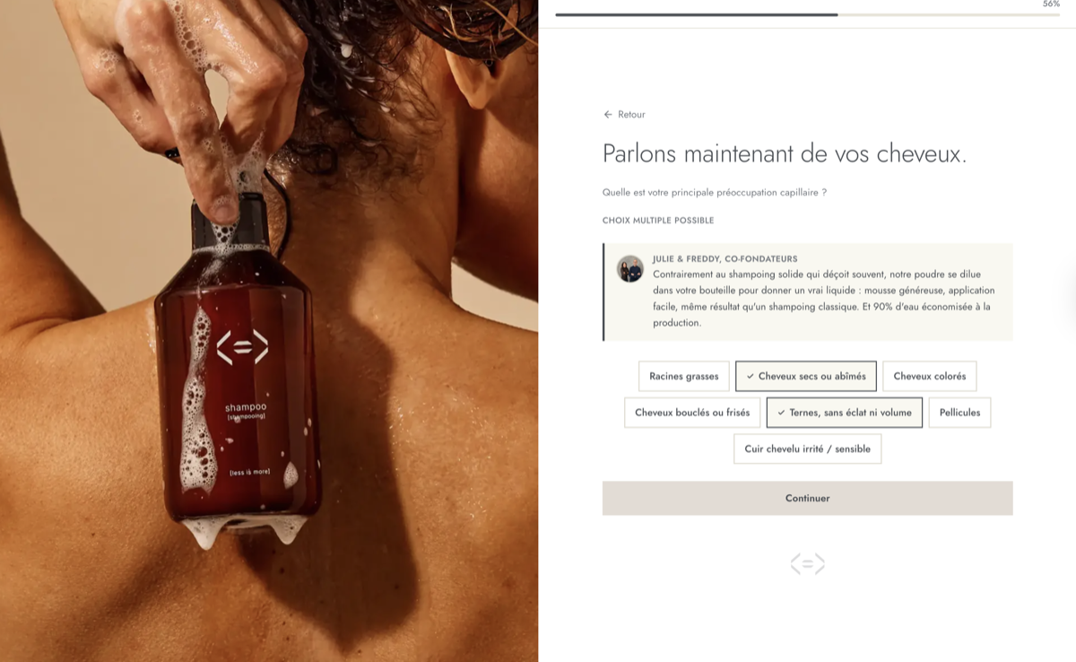 Exemple de diagnostic beauté Ask-it