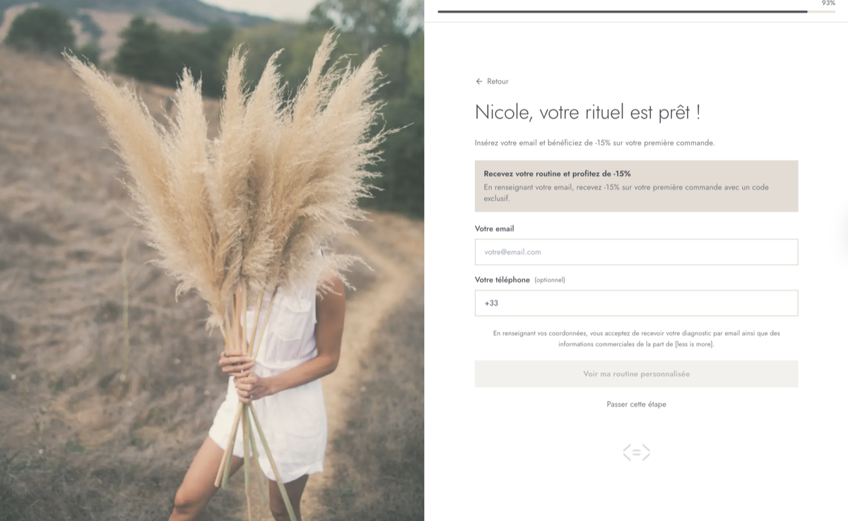 Exemple de diagnostic beauté Ask-it